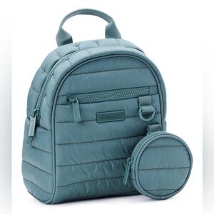 Reebok Women's Luna Quilted Mini Backpack with Coin Pouch, Moss